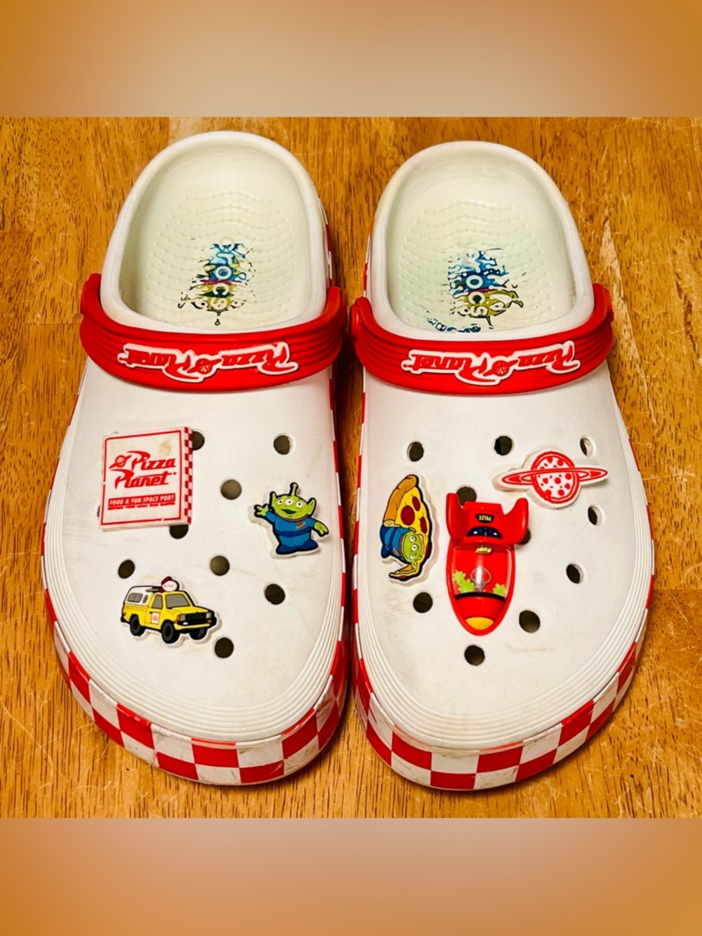 Disney Pixar Toy Story Pizza Planet Crocs with 6 Jibbitz